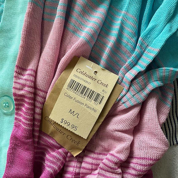 Coldwater Creek Color Fusion Poncho - Picture 4 of 5